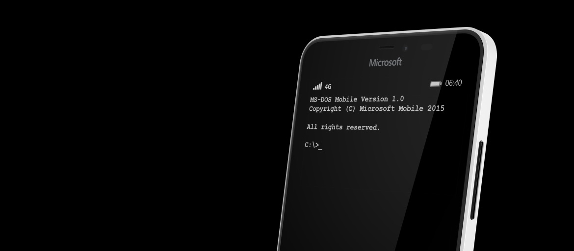 microsoft ms-dos for mobile 01 april 2015